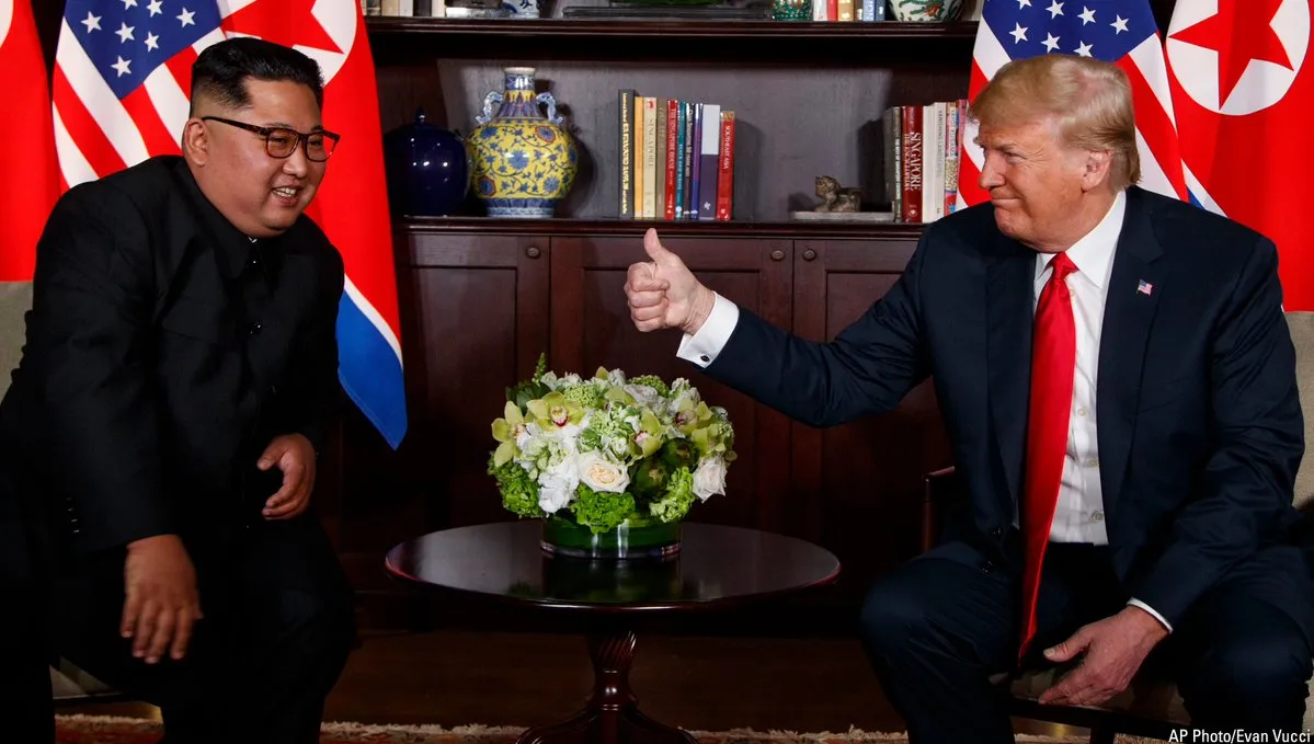 trump with kim