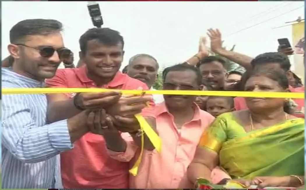 Natarajan spoke about the stadium he built