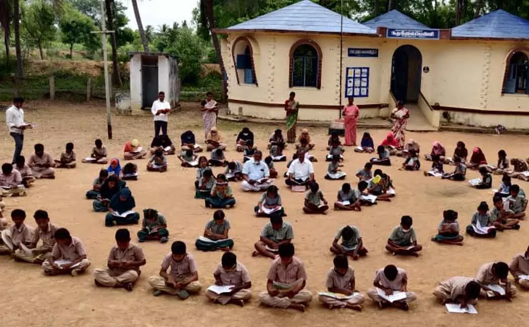 All the teachers in government schools have been transferred