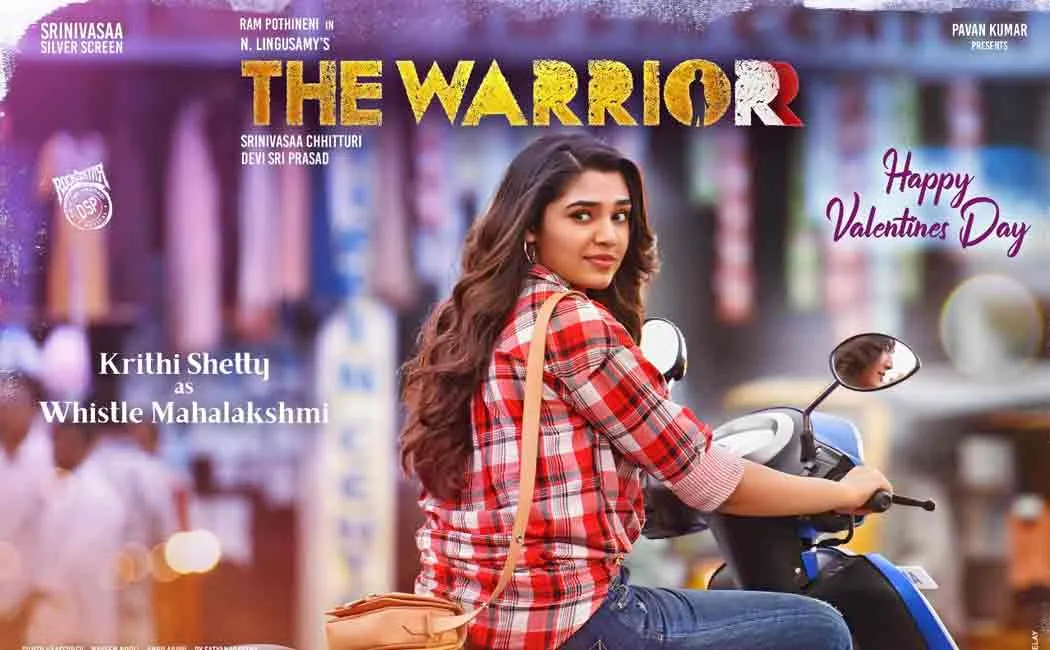 the warrior starring krithi shetty first look poster goes viral