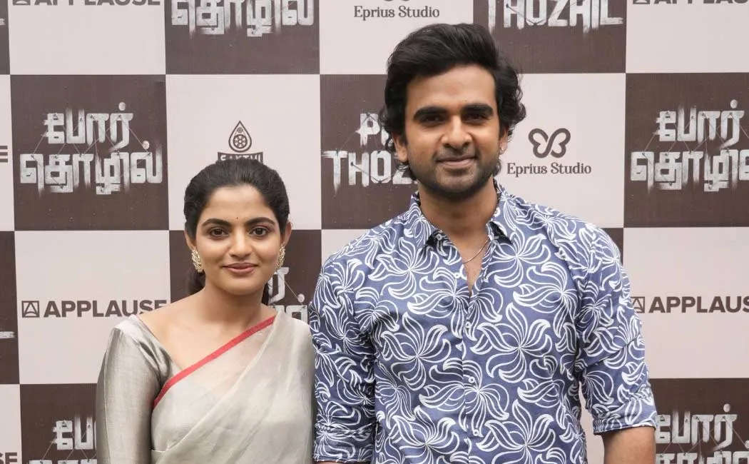 ashok selvan speech in Por Thozhil press meet 