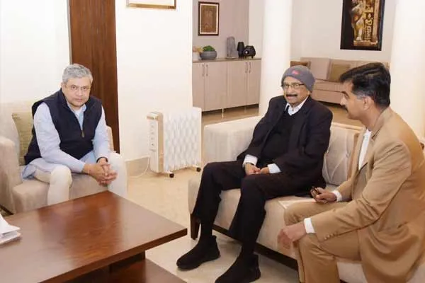 Vaiko and Durai Vaiko meet with the Union Minister