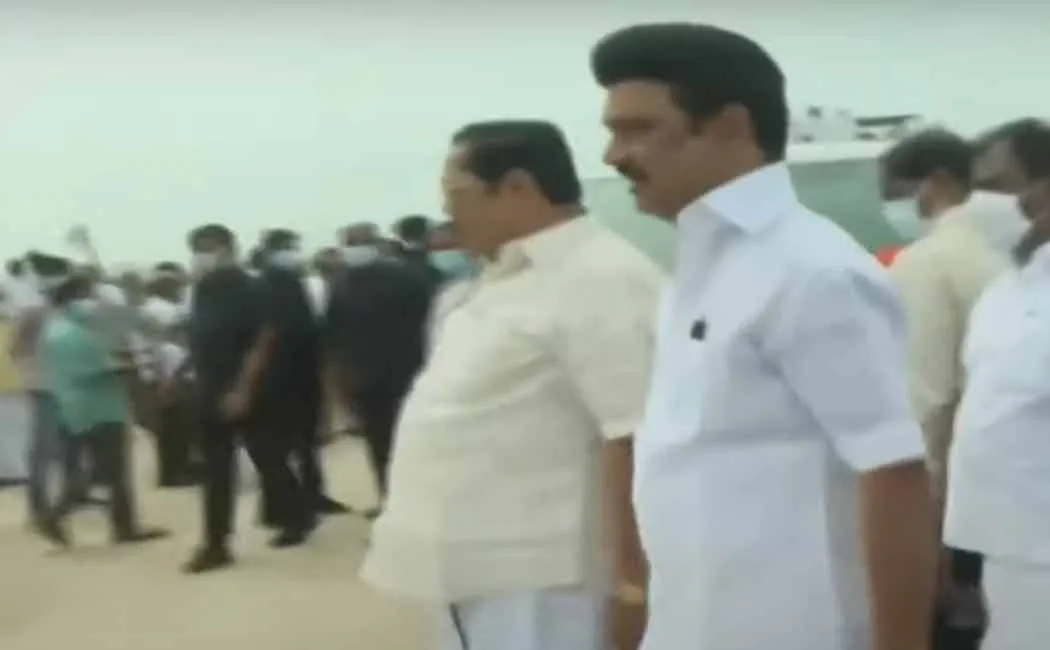 Flood Control Works  inspection by Chief Minister Stalin