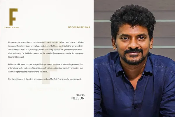 nelson dileepkumar turned as a producer