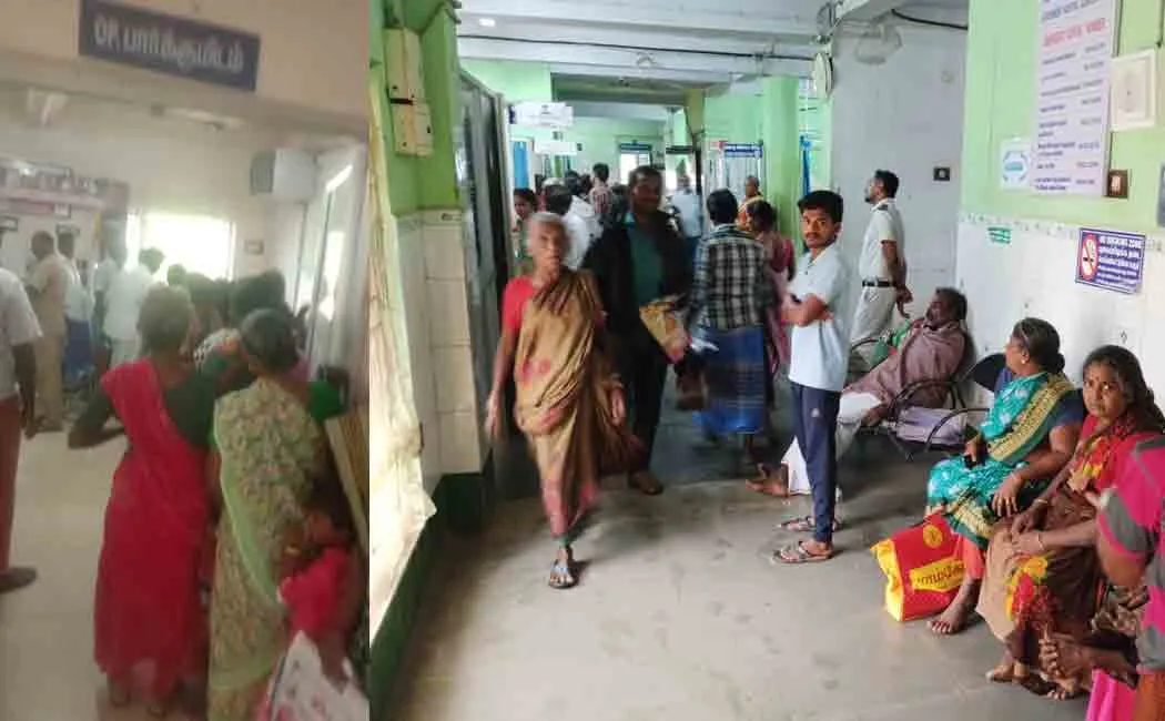 Patients suffering without doctors in the government hospital