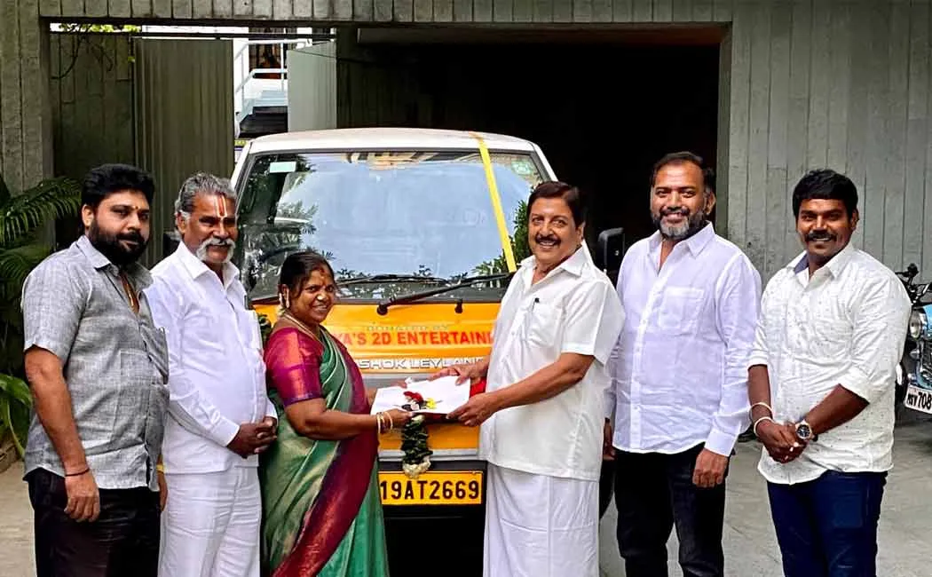 suriya gifted vehicle to the Kannathur Reddykuppam Panchayat Union people