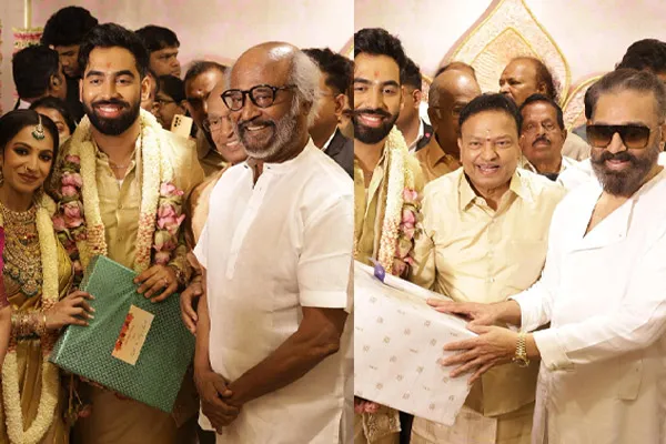 rajini kamal attend Ishari Ganesh's daughter's wedding