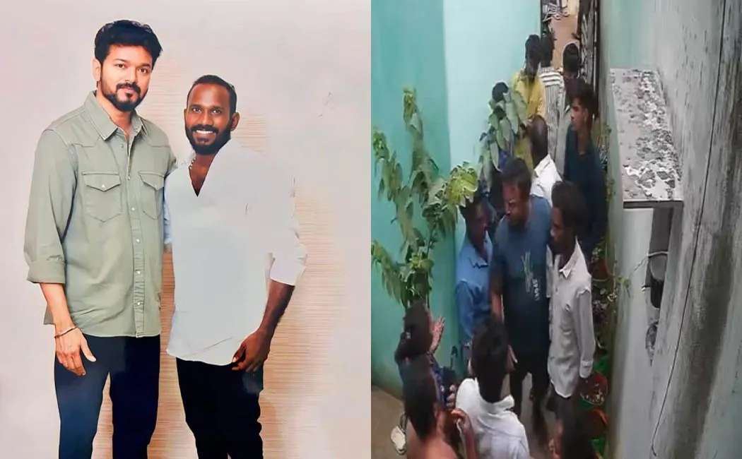 Tvk executives who entered house Congress party members beating them