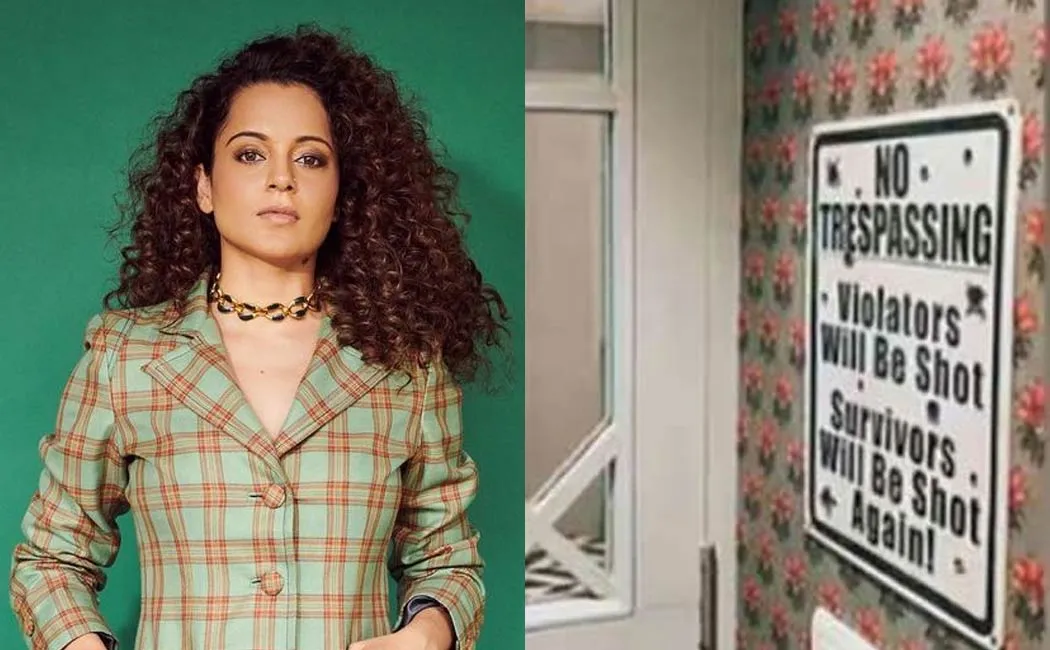 Kangana Ranaut warns people for trespassers in Mumbai home