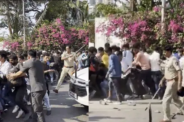 police lathi charge in Salman Khan fans