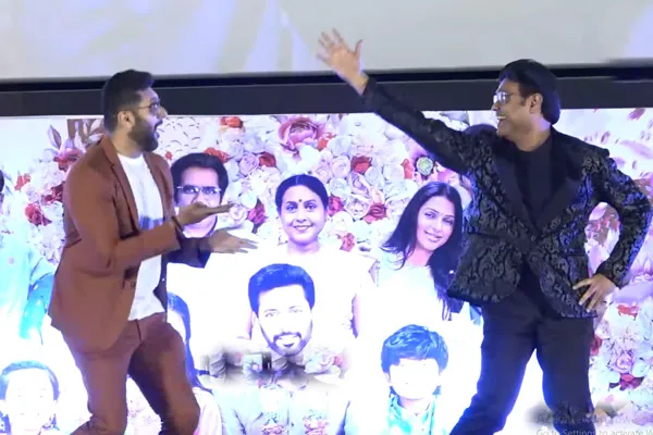 harish jayaraj dance in brother audio launch