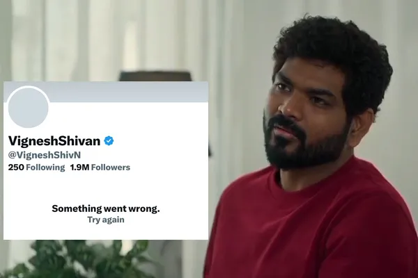 vignesh shivan de activated his x acount
