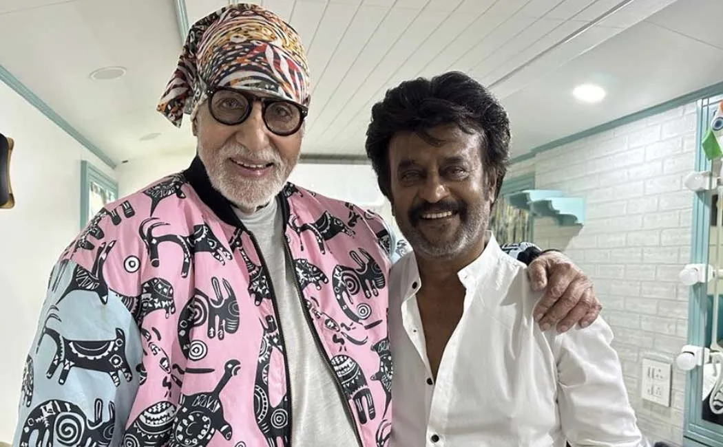 rajini and amitab bachchan in sets of thalaivar 170