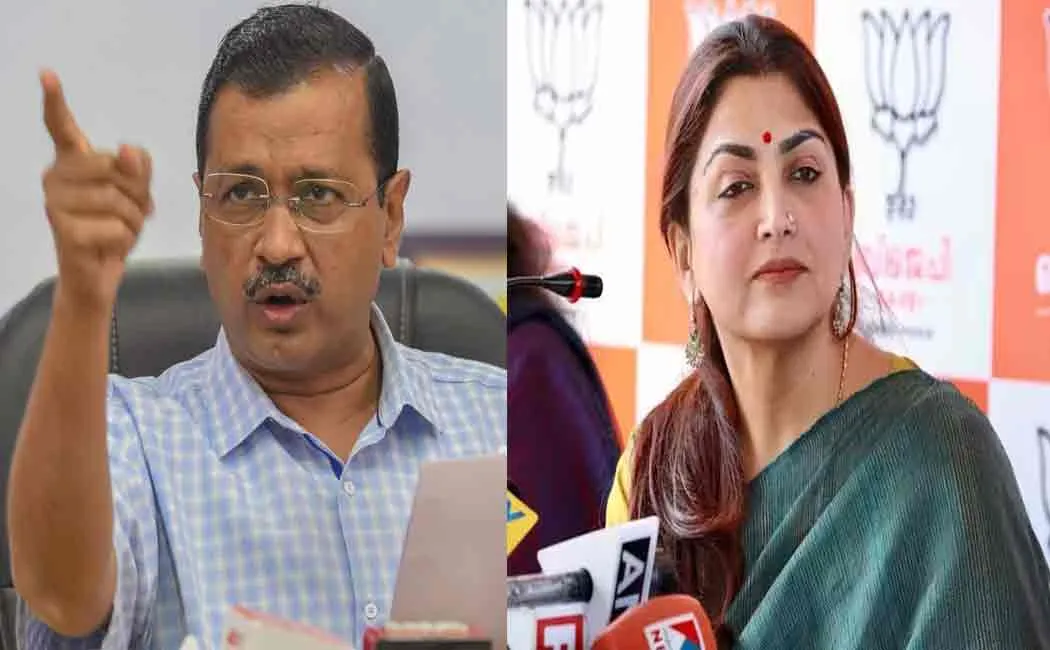 Khushboo lashed out at Kejriwal's comment as an 