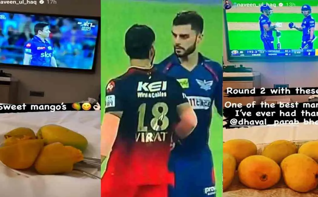 Weeding Mango in IPL; Naveen ul Haq to be roasted