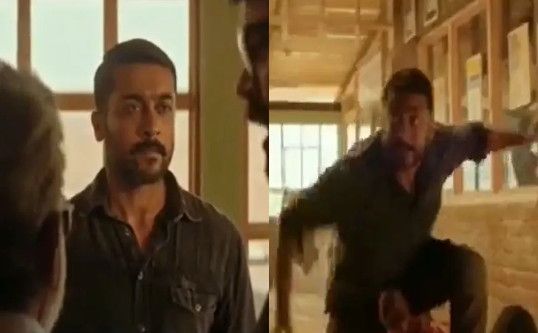 The deleted scene of the movie 'Soorarai potru' is going viral on the internet