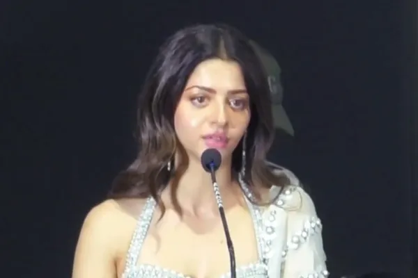 vedhika speech at gajanaa movie event