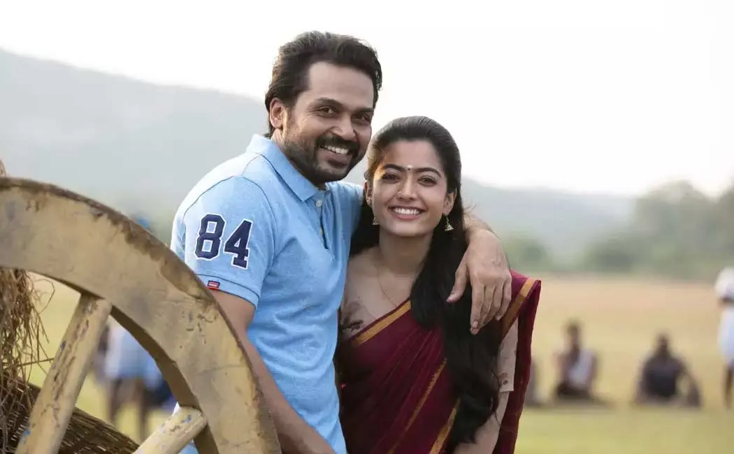 Rashmika again pairs up with karthi in japan movie 