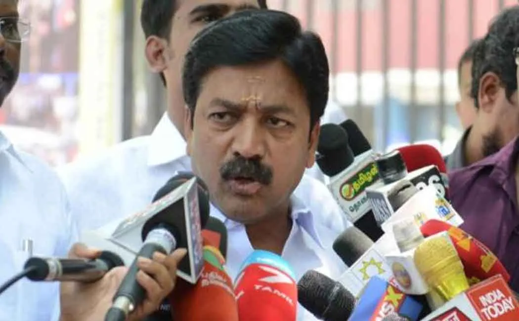 “Jayalalitha went to jail because of DTV's property” - CV Shanmugam