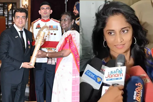 shalini about ajith get padma bhushan award