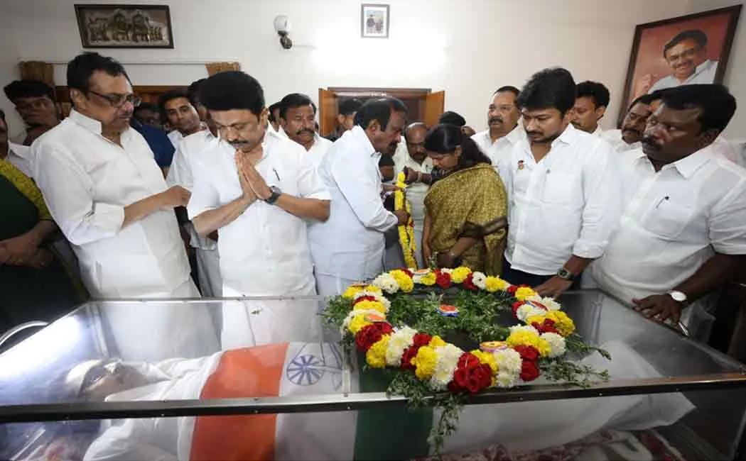 The Chief Minister personally paid tribute to his son Evera