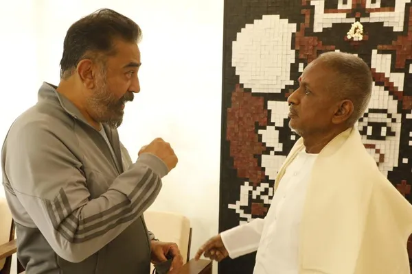 kamalhassan meets ilaiyaraaja regards bhavatharani passed away