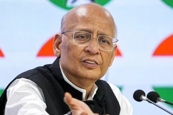 Congress MP Abhishek Manu Singhvi seat seized with rupee notes tied up