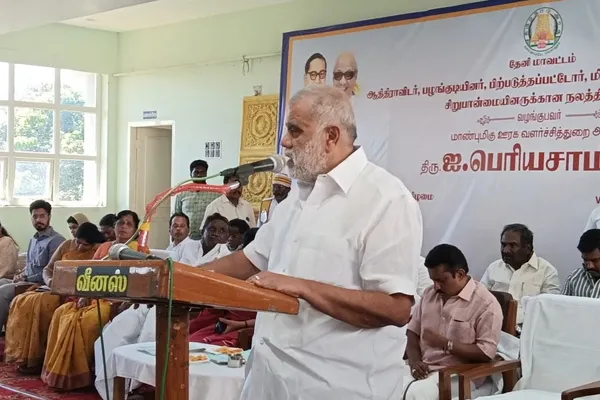 I. Periyasamy said Our CM is the only one who respects sanitation workers 
