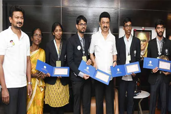 Incentives on behalf of the TN govt for the gold winners of the Chess Olympiad