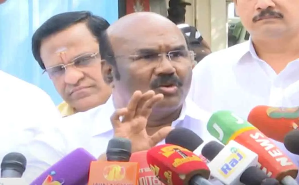 reporters surrounded; T.J who managed to 'Challenge to Annamalai'