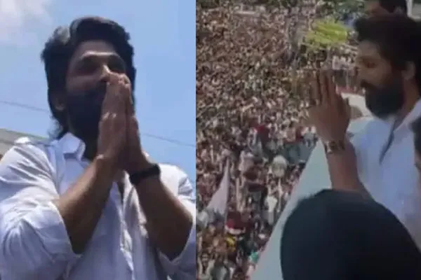 Allu Arjun in campaign excitement in Andhra politics