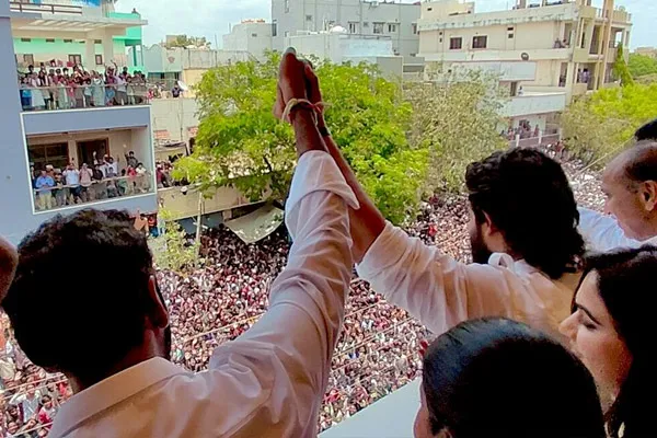 Allu Arjun in campaign excitement in Andhra politics