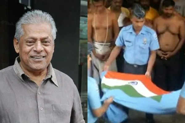 Delhi Ganesh passed away Honoring the Airmen with the National Flag