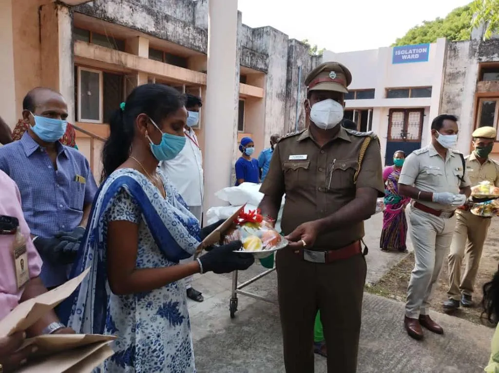 Thirteen people, including trained female guards who were affected by Corona in Cuddalore, were healed and returned