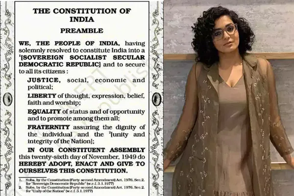 malayalam actors shared indian constitution page in his social media 