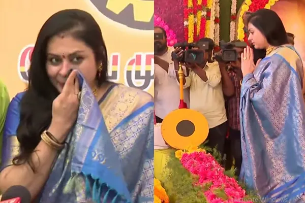namitha emotional speech about vijayakanth