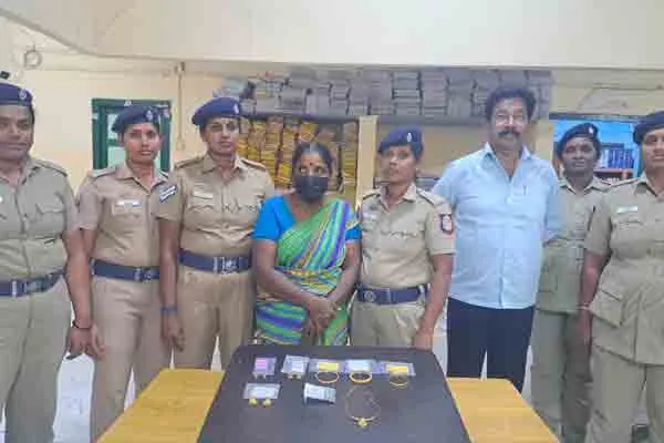 Woman arrested for stealing jewelry from work house