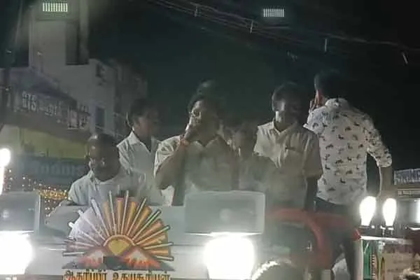 Kathir Anand campaign in Vellore