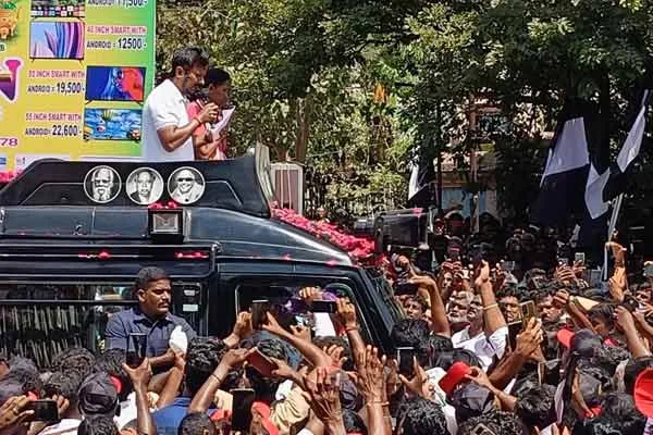 Anger that should come to Modi, comes to Palaniswami says Minister Udhayanidhi
