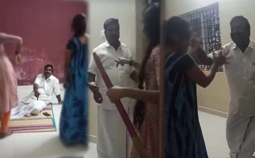 AIADMK executive trespassed into the house and behaved inappropriately 