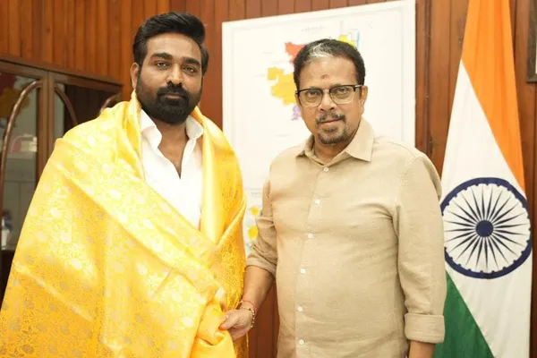 vijay sethupathi meets pudhucherry governor