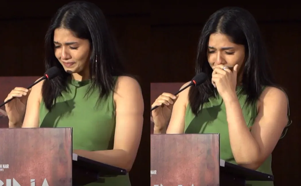 sunainaa criying in regina promotinal event 