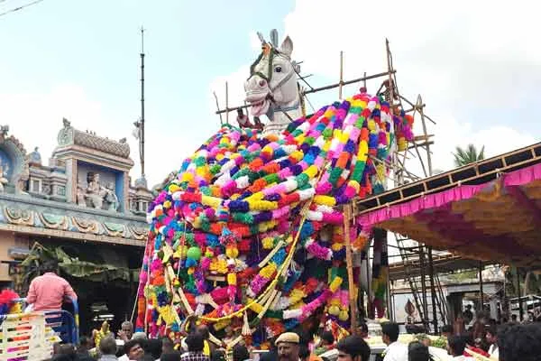  garland making work full swing Kulamangalam Ayyanar Temple festival