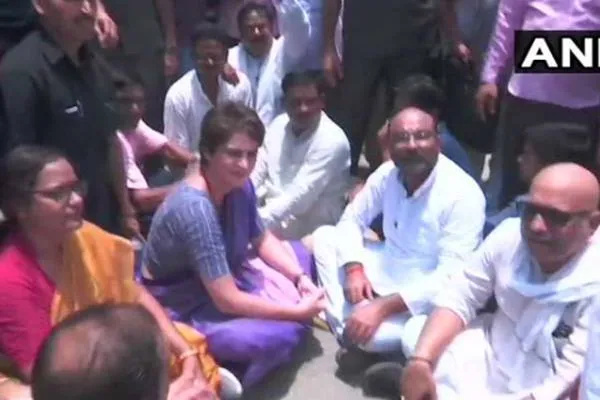  Priyanka Gandhi Vadra in Narayanpur on if she has been arrested