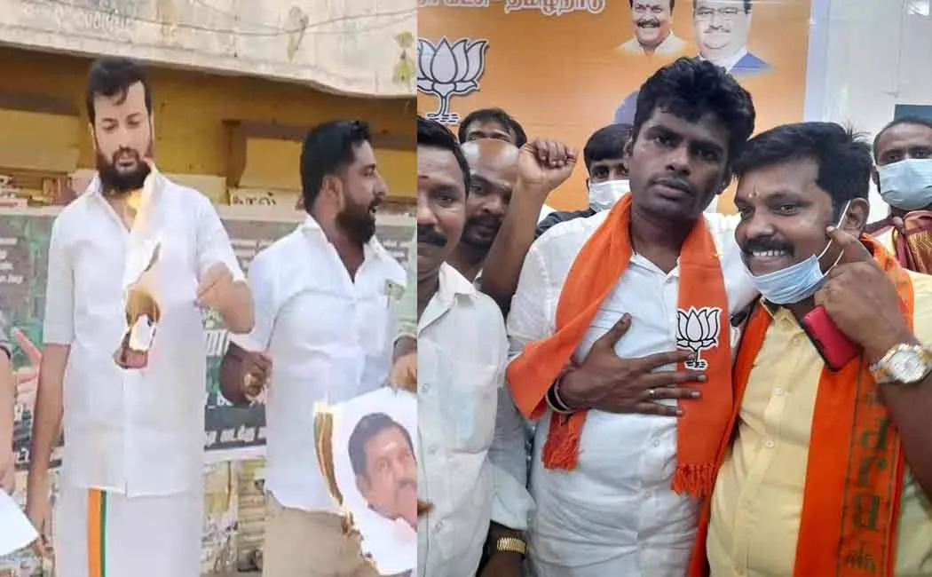 District BJP decided in favor of AIADMK; Prohibited state leadership