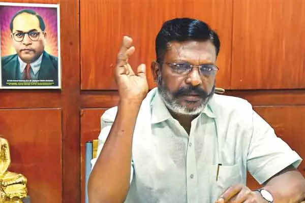 Thirumavalavan Even with 4 MLAs 2 MPs, we couldn even hoist the vck flag 