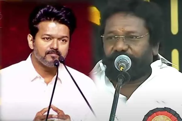 Karunas criticized tvk cheif Vijay as mercury