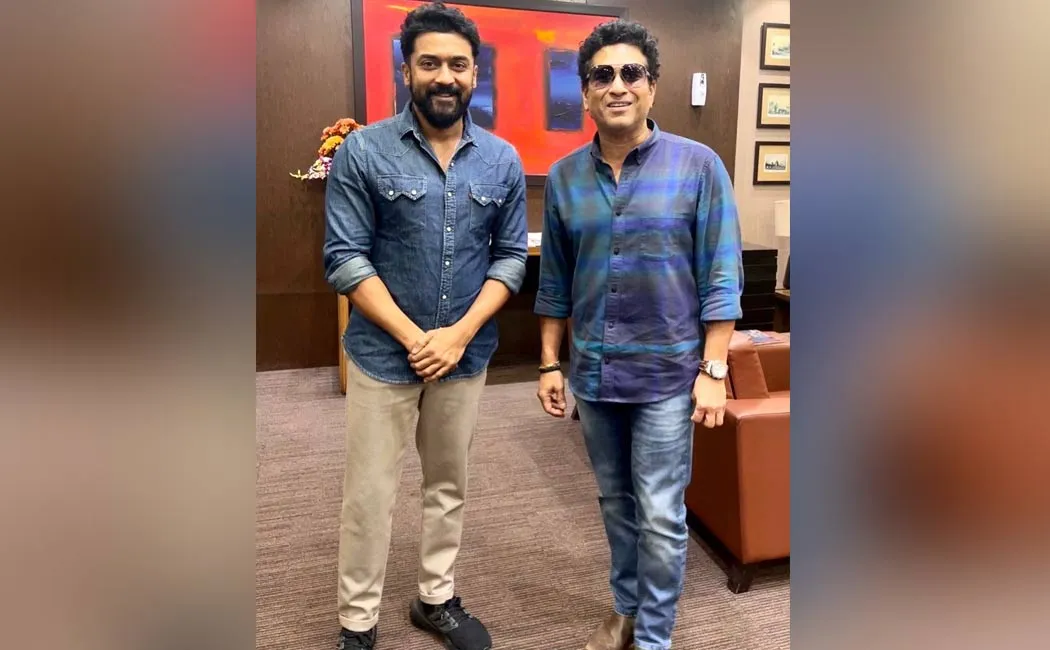 suriya meet sachin tendulkar