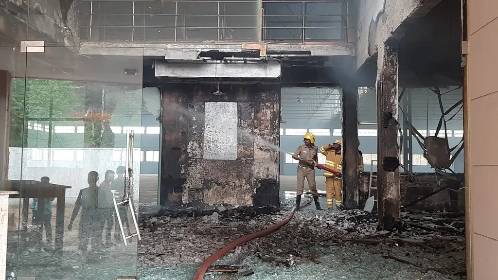  fire accident in Shoe factory 