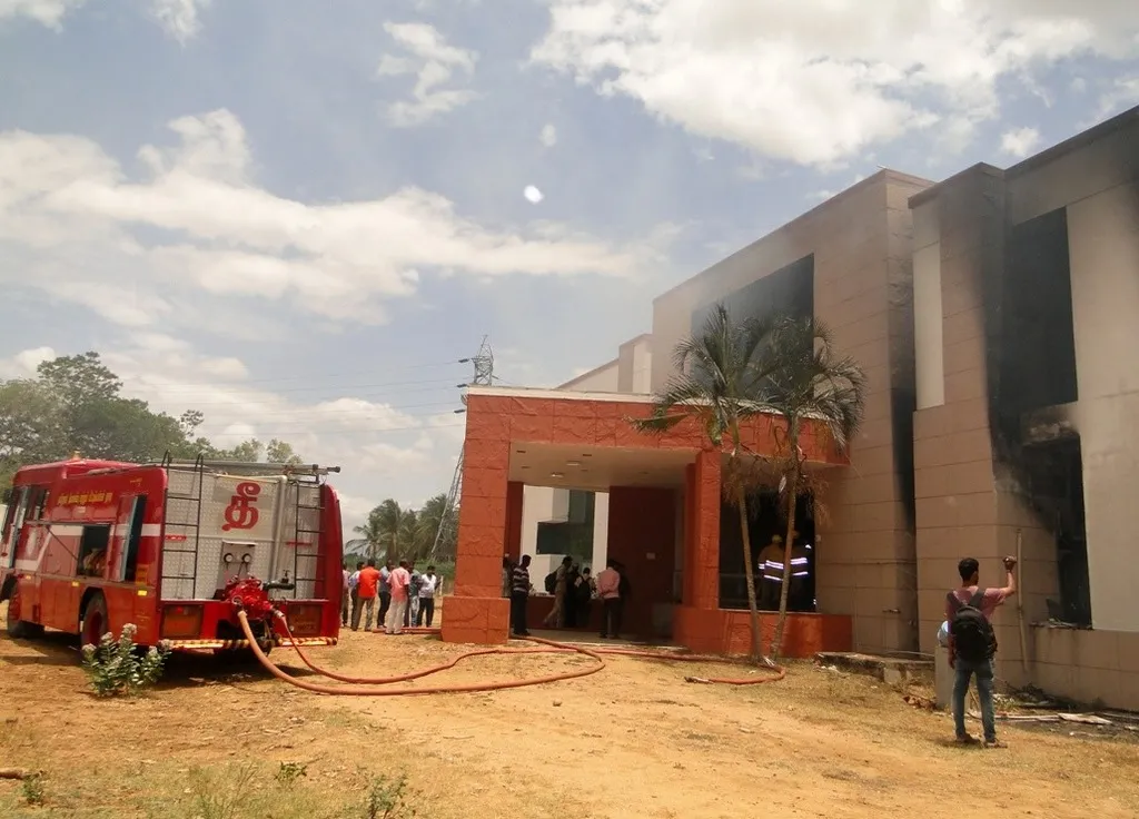 fire accident in Shoe factory 